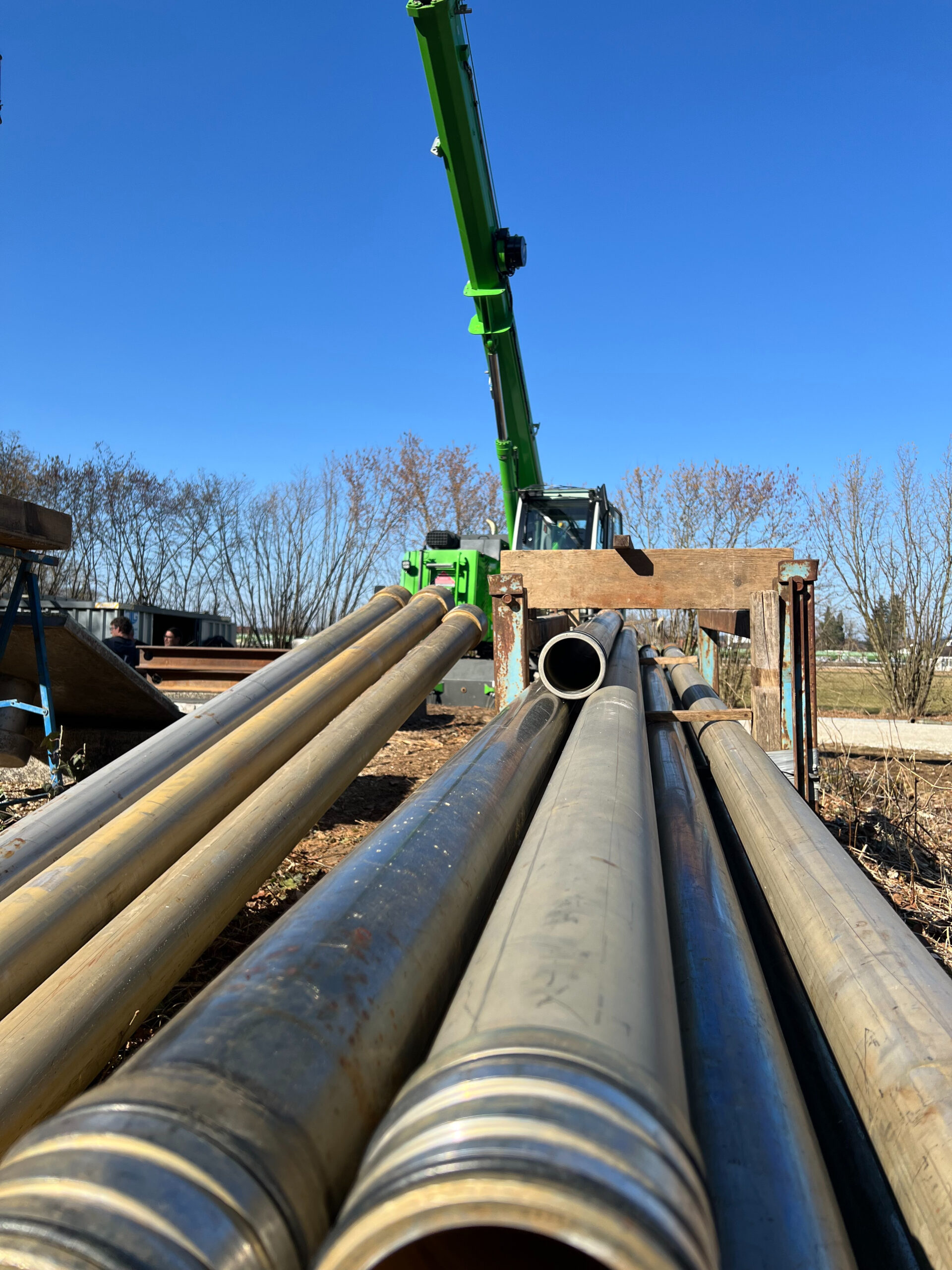 Baustelle Wasserleitungen